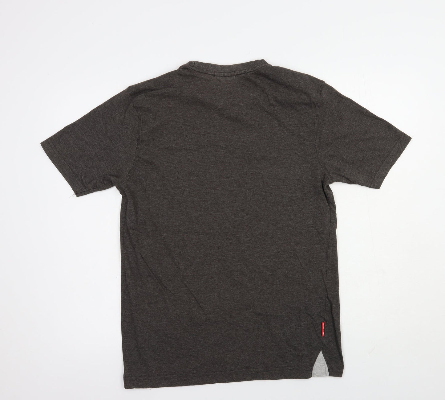 Slazenger Mens Brown  Cotton  T-Shirt Size S Crew Neck