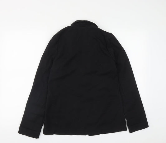 Divided Womens Black Jacket Size 6 Buckle