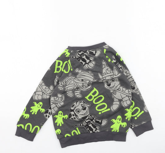 Preworn Boys Multicoloured Polyester Pullover Sweatshirt Size 2-3 Years - Paw Patrol