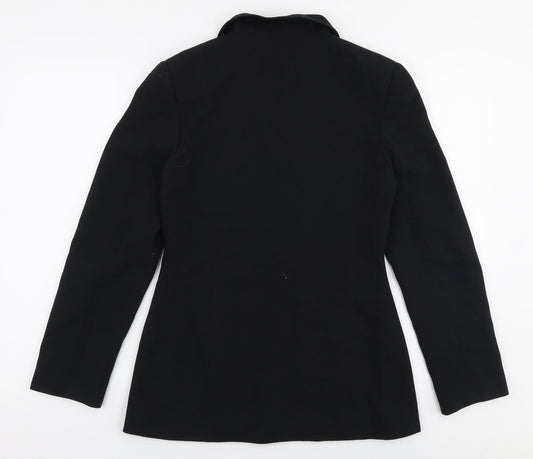 Bay Womens Blue Jacket Blazer Size 10 Button