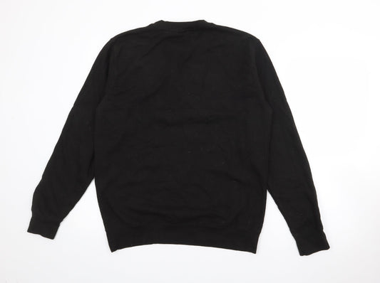 AWD Womens Black Cotton Pullover Sweatshirt Size M - Like Girls