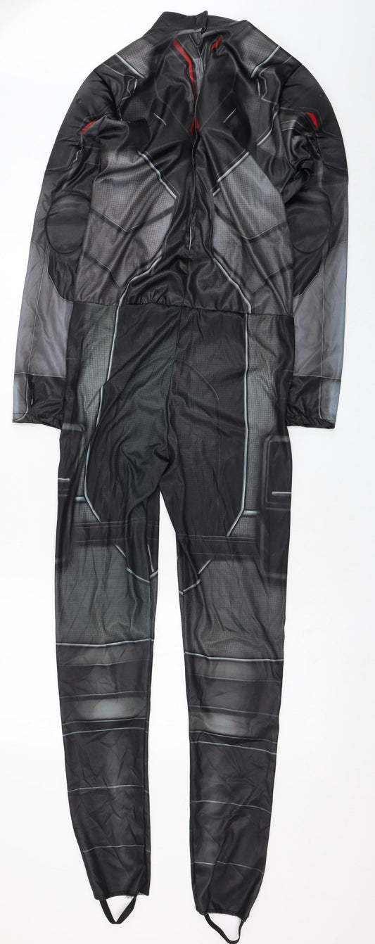 Rubie's Mens Black Solid Polyester One Piece Size S Hook & Loop - Marvel, Black Widow, Costume, Fancy dress