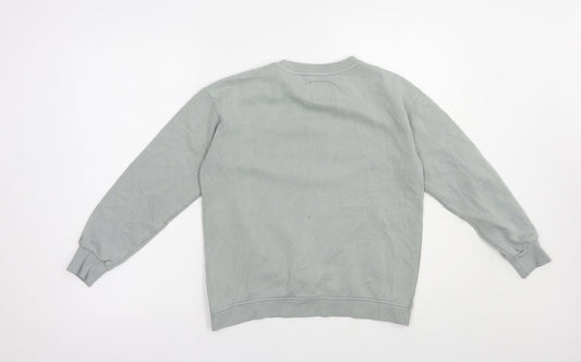 RESERVED Girls Green Cotton Pullover Sweatshirt Size 11-12 Years Pullover