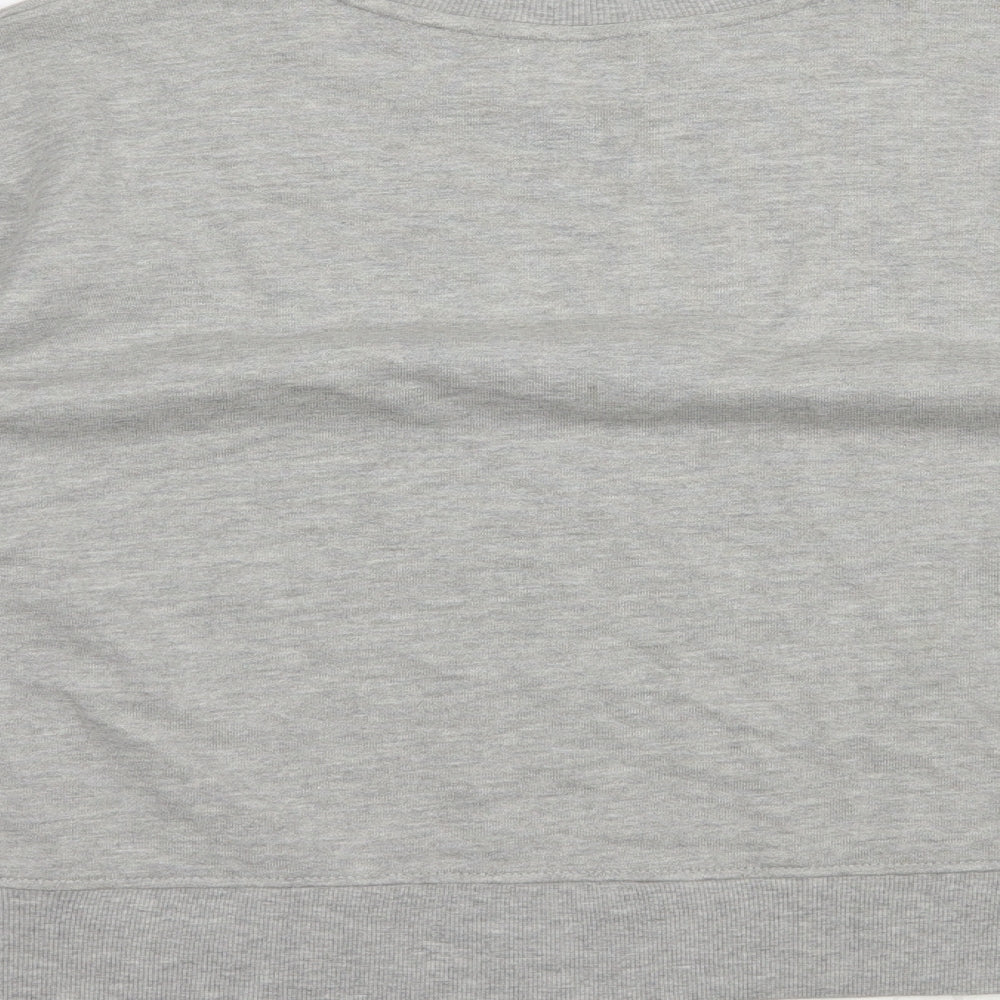 NEXT Womens Grey Cotton Pullover Sweatshirt Size 10 Pullover