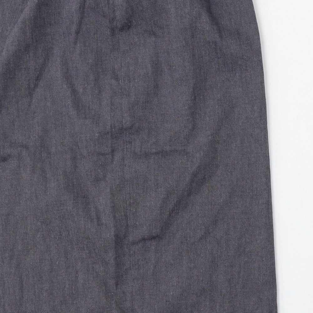Marks and Spencer Womens Blue Polyester Straight & Pencil Skirt Size 12