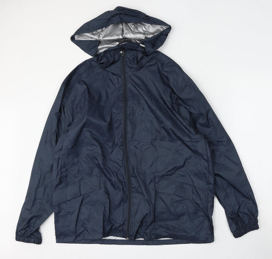 Result Mens Blue Anorak Jacket Size S Zip