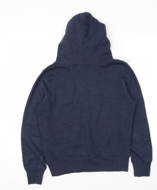 Cotton On Body Womens Blue Polyester Pullover Hoodie Size 12 - French Slogan