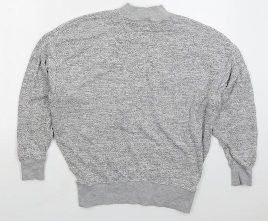 Topshop Womens Grey Viscose Pullover Sweatshirt Size 4 Pullover