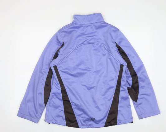 Crivit Outdoor Womens Purple Jacket Size M Zip - Size 14/16