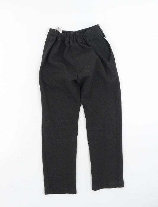 F&F Boys Grey Polyester Dress Pants Trousers Size 5-6 Years Regular