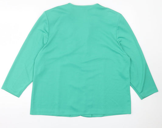 Karelia Womens Green Jacket Size 20 Button