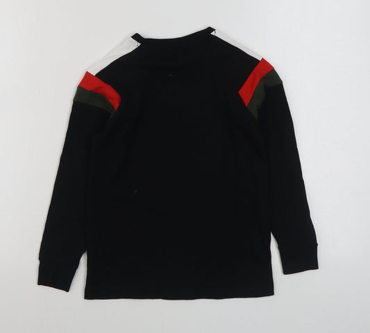 NEXT Boys Black 100% Cotton Pullover Sweatshirt Size 8 Years Pullover