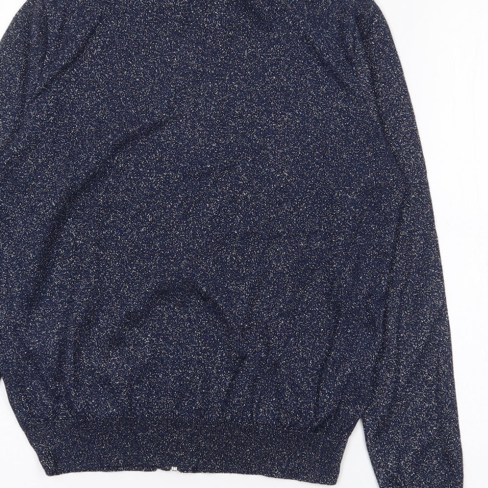 Atmosphere Womens Blue Jacket Size 10 Zip