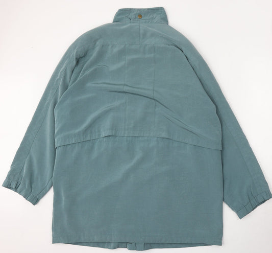 Preworn Womens Blue Jacket Size 14 Button