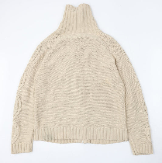 BHS Womens Beige Jacket Size 14 Zip