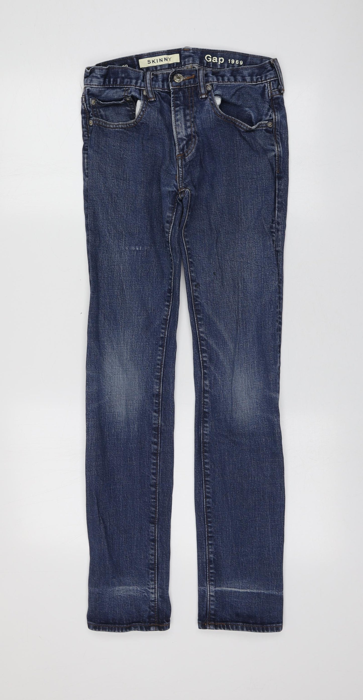 Gap Womens Blue Cotton Skinny Jeans Size 28 L30 in Regular