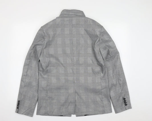Brave Soul Womens Multicoloured Plaid Jacket Size M Button