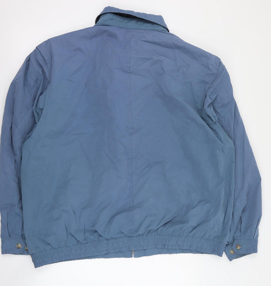 Southbay Womens Blue Pea Coat Coat Size XL Zip