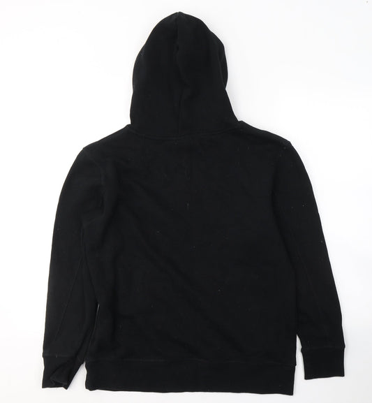 Topshop Womens Black Polyester Pullover Hoodie Size XS Pullover