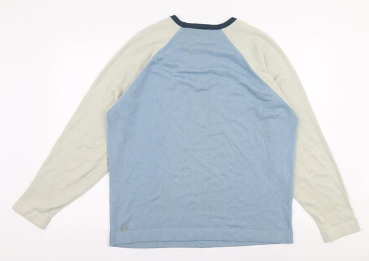Marks and Spencer Mens Multicoloured Round Neck Acrylic Pullover Jumper Size L