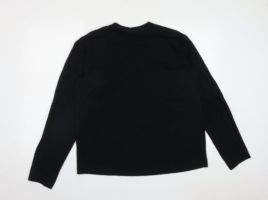 HeyBig Mens Black Cotton Polo Size 2XL Round Neck