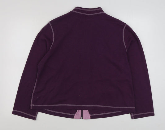Damart Womens Purple Jacket Size 18 Zip