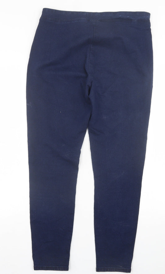 AVIDA Womens Beige Cotton Jegging Trousers Size 14 L27 in Regular Zip