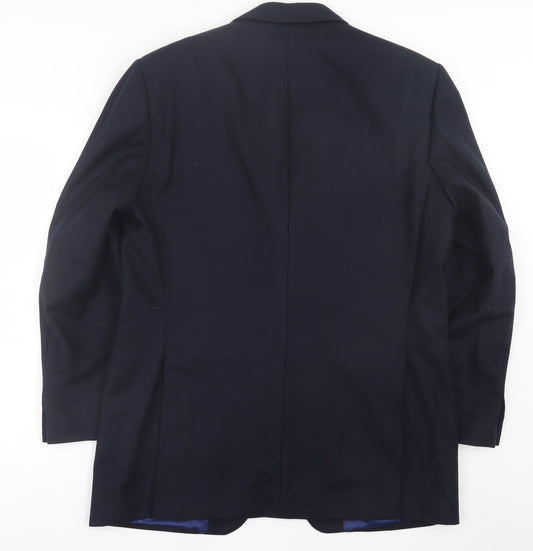 Marks and Spencer Mens Blue Wool Jacket Suit Jacket Size 42