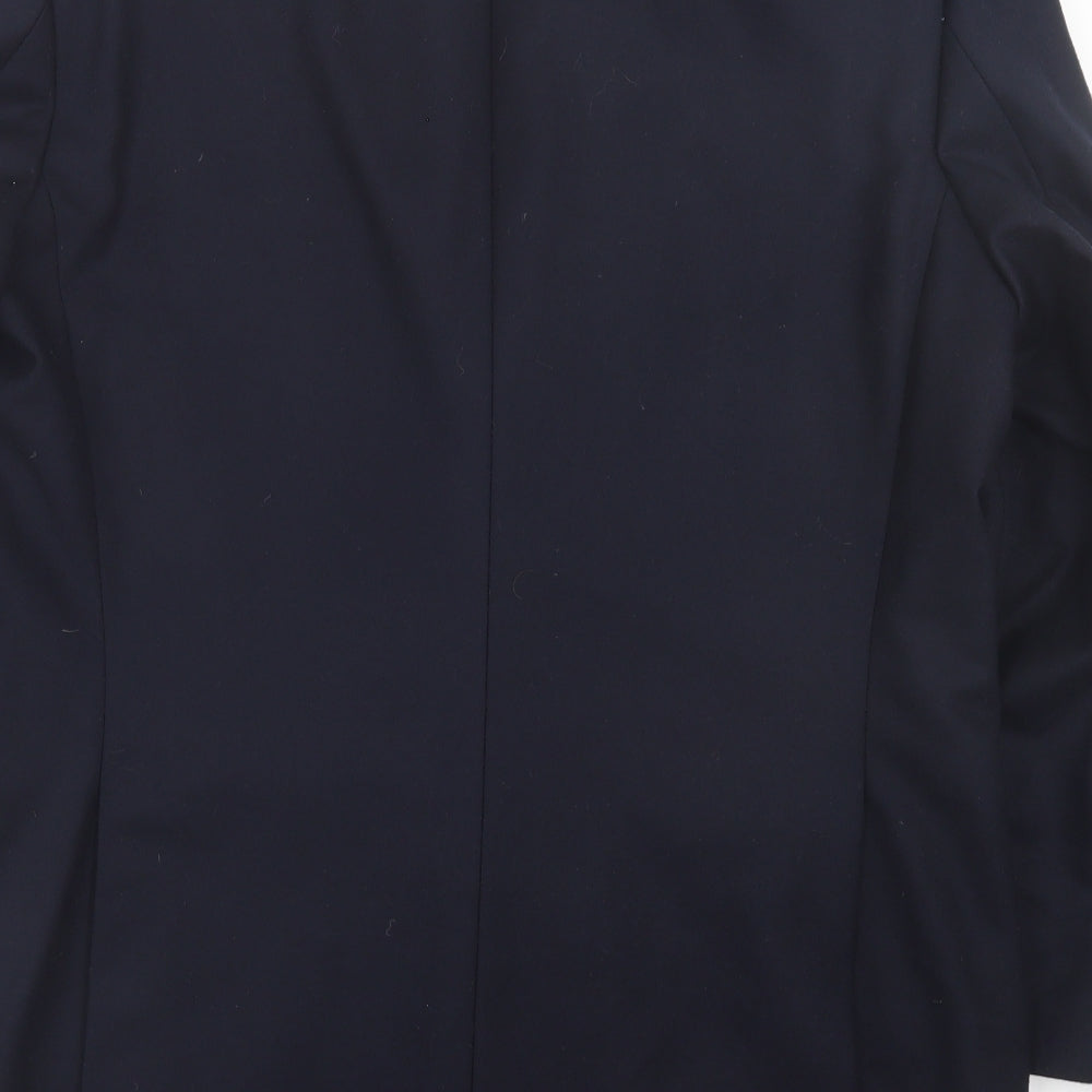 Marks and Spencer Mens Blue Wool Jacket Suit Jacket Size 42
