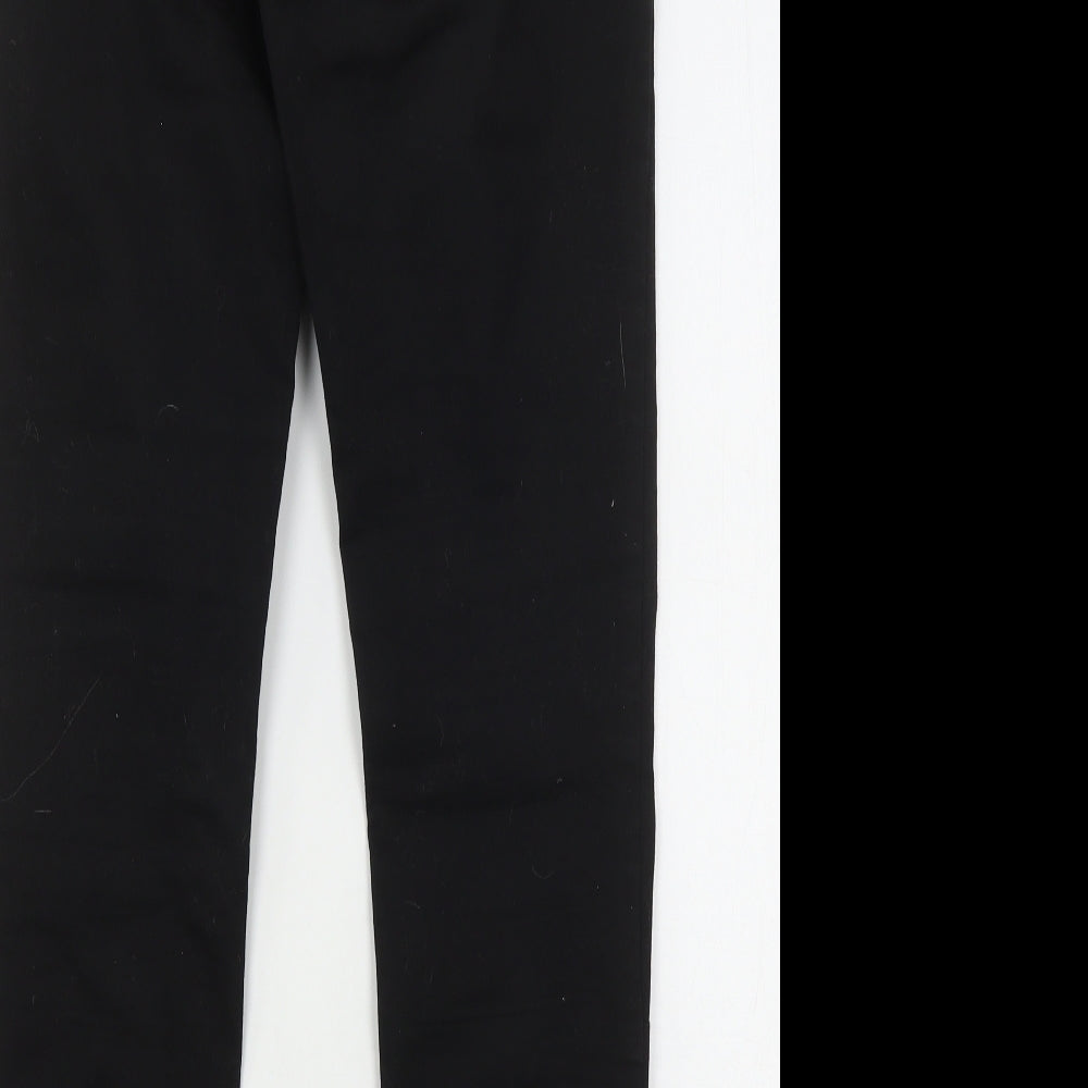 Miss Captain Womens Black Cotton Jegging Jeans Size 10 L32 in Regular