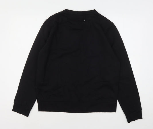 Bravado Womens Black Cotton Pullover Sweatshirt Size 12