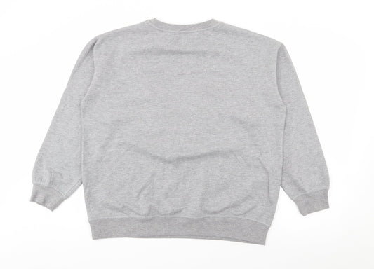 George Mens Grey Polyester Pullover Sweatshirt Size L - Pudsey