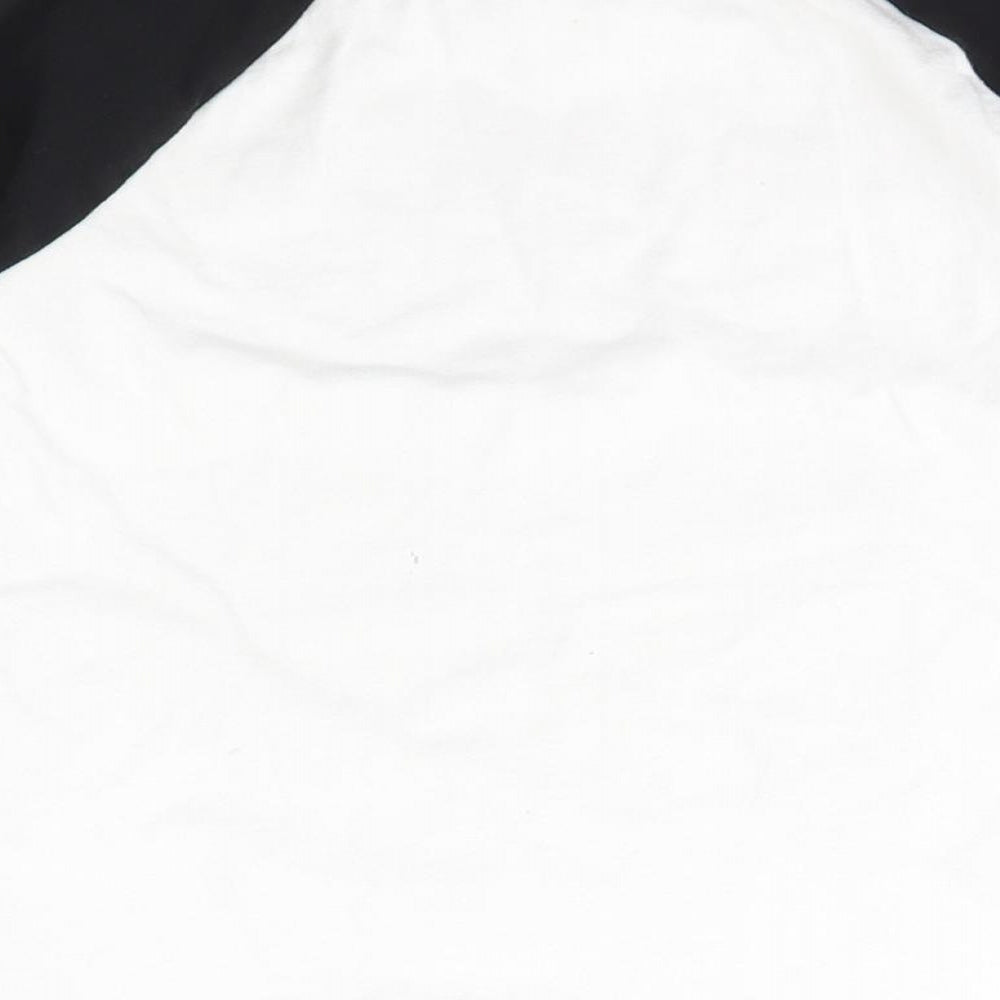 NEXT Boys White Cotton Basic T-Shirt Size 7 Years Crew Neck Pullover - gamer