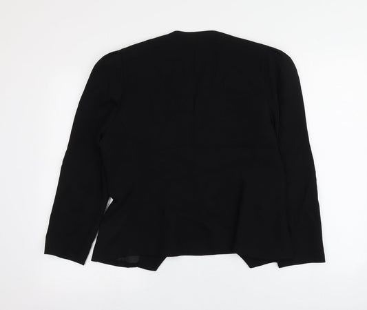 Simon Ellis Womens Black Jacket Size 8