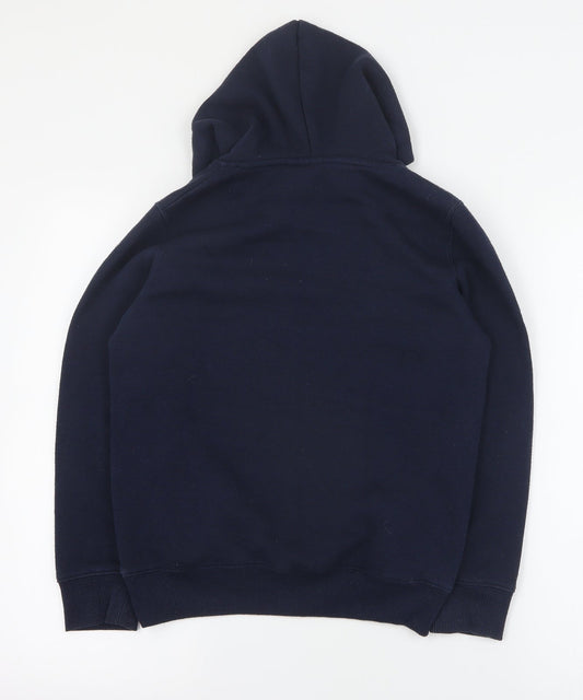 Lee Cooper Boys Blue Polyester Pullover Hoodie Size M Pullover