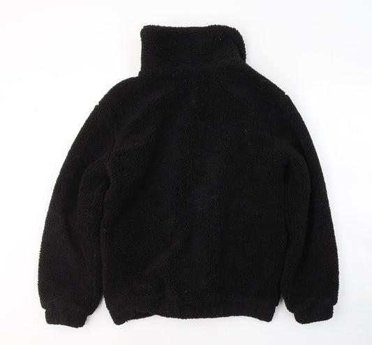 Boohoo Womens Black Jacket Coat Size 8 Zip