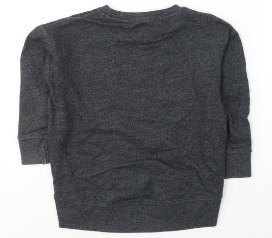 Star Wars Boys Grey Cotton Pullover Sweatshirt Size 3-4 Years Pullover