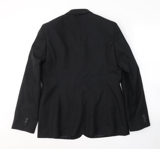 Endurance Womens Black Polyester Jacket Suit Jacket Size 14