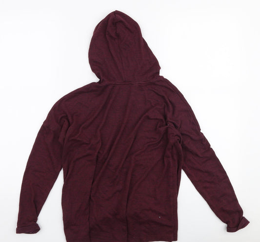H&M Girls Red Viscose Pullover Hoodie Size 11-12 Years Pullover