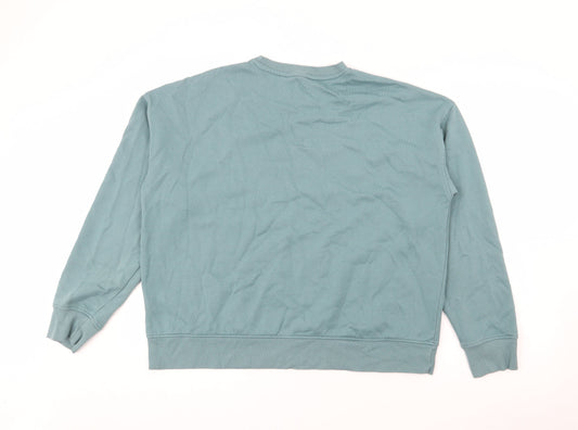 Primark Womens Green Cotton Pullover Sweatshirt Size M - Au Natural