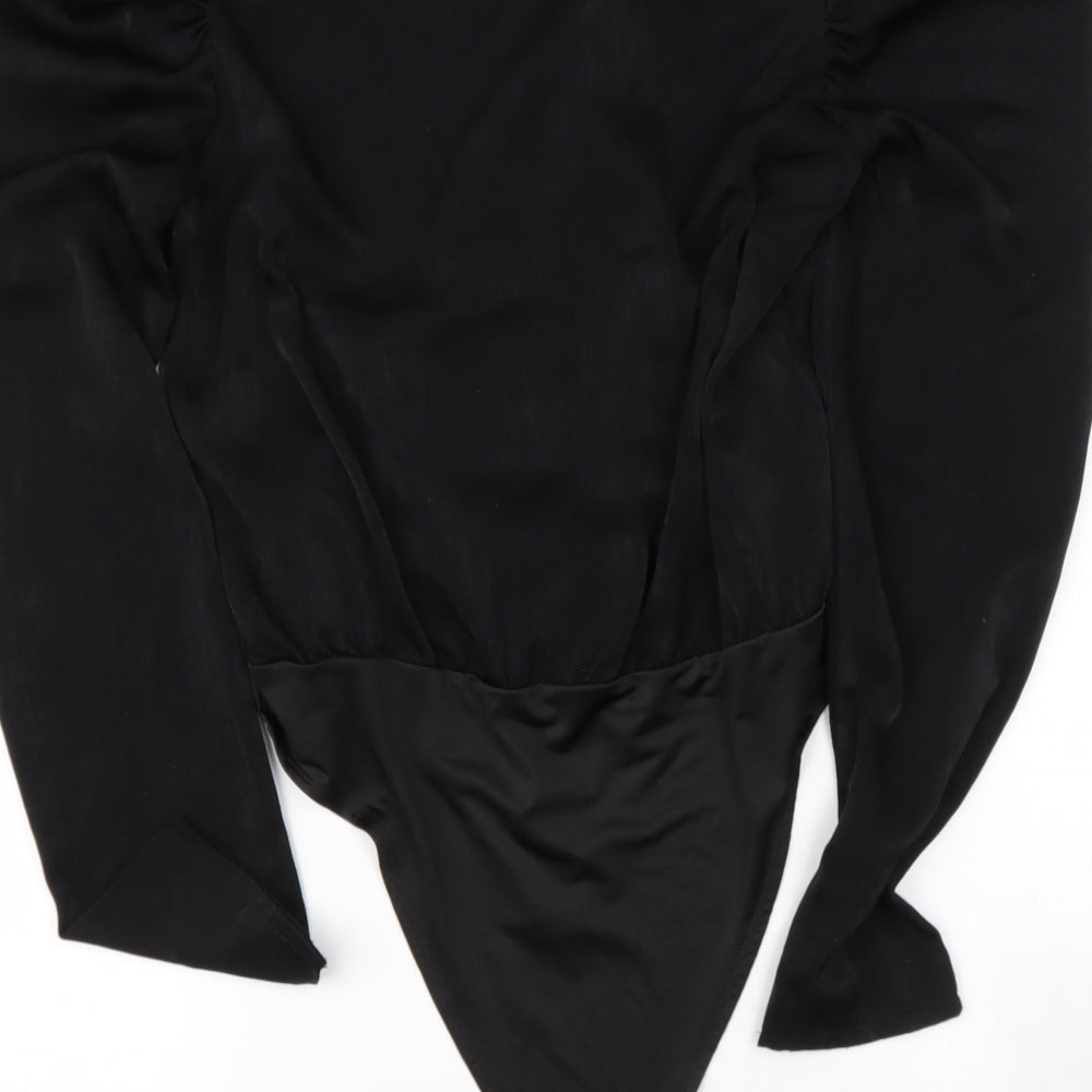 Tobi Womens Black Polyester Bodysuit Outfit/Set Size L