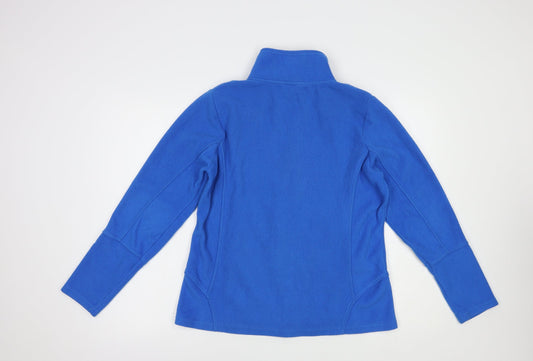 Venice Beach Womens Blue Polyester Full Zip Sweatshirt Size L Zip