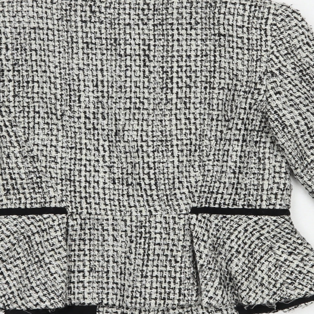 Marks and Spencer Womens Grey Jacket Blazer Size 6 Button
