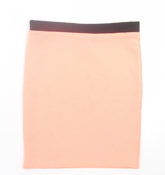 River Island Girls Pink Polyester A-Line Skirt Size 9-10 Years Regular Pull On