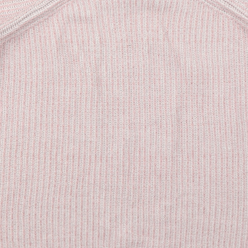 Dorothy Perkins Womens Pink Crew Neck Acrylic Pullover Jumper Size 14 - 3
