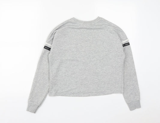 Pineapple Girls Grey Polyester Pullover Sweatshirt Size 11-12 Years