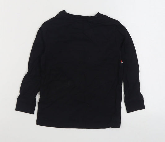 NEXT Boys Black 100% Cotton Pullover Sweatshirt Size 4 Years Pullover