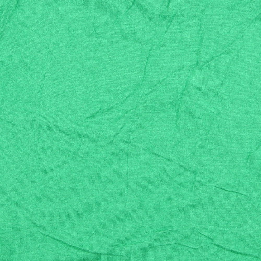 Marks and Spencer Womens Green V-Neck Viscose Pullover Jumper Size 10