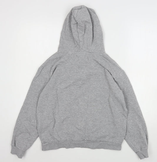 Brave Soul Womens Grey Cotton Pullover Hoodie Size S