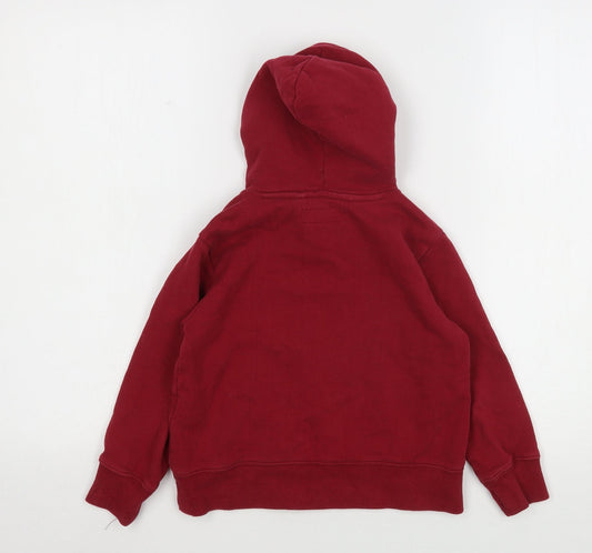 NEXT Boys Red Cotton Pullover Hoodie Size 5 Years